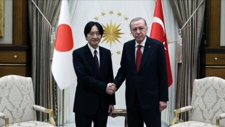 Cumhurbaşkanı Erdoğan, Japonya Veliaht Prensi’ni kabul etti